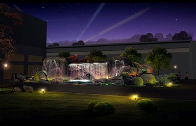 塑石假山水（shuǐ）景效果圖